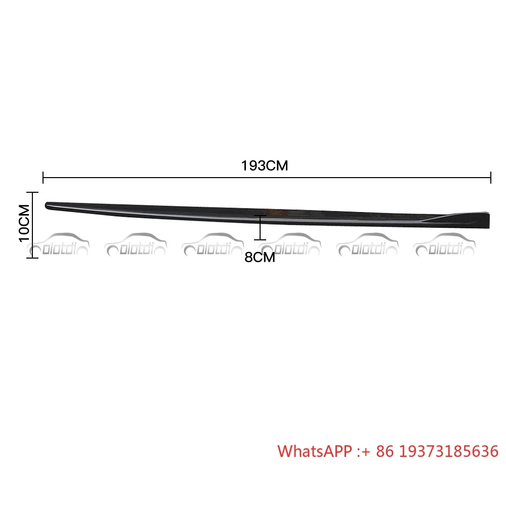 Carbon Fiber Side Skirts Extension Lip Aprons Chin Splitter Spoiler for BMW 2 Series F44 2021 up Auto Tuning