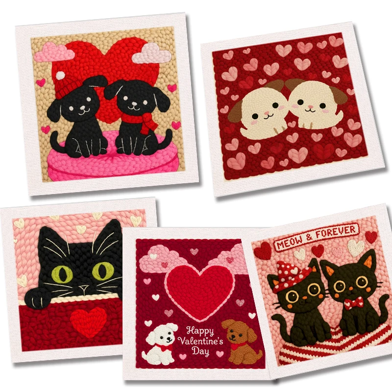 

SDOYUNO 25x25cm Punch Needle Starter Craft Embroidery Set Handcraft Easy for Adults And Children Sewing Kit Wall Art Decoration