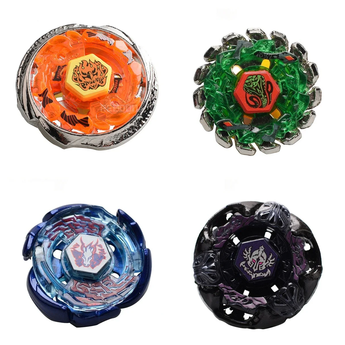 4D Single Metal Fusion Spinning Top, Durable Battle Gyro Toy with Random Parts view 5