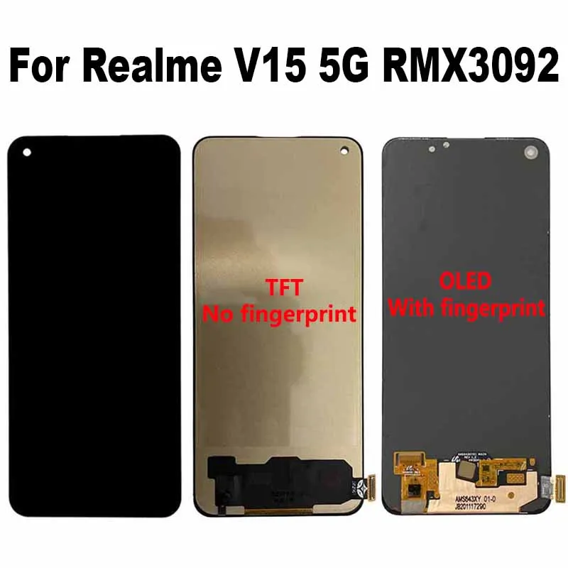 

For Realme V15 5G RMX3092 LCD Display Touch Screen Digitizer Assembly Replacement Parts