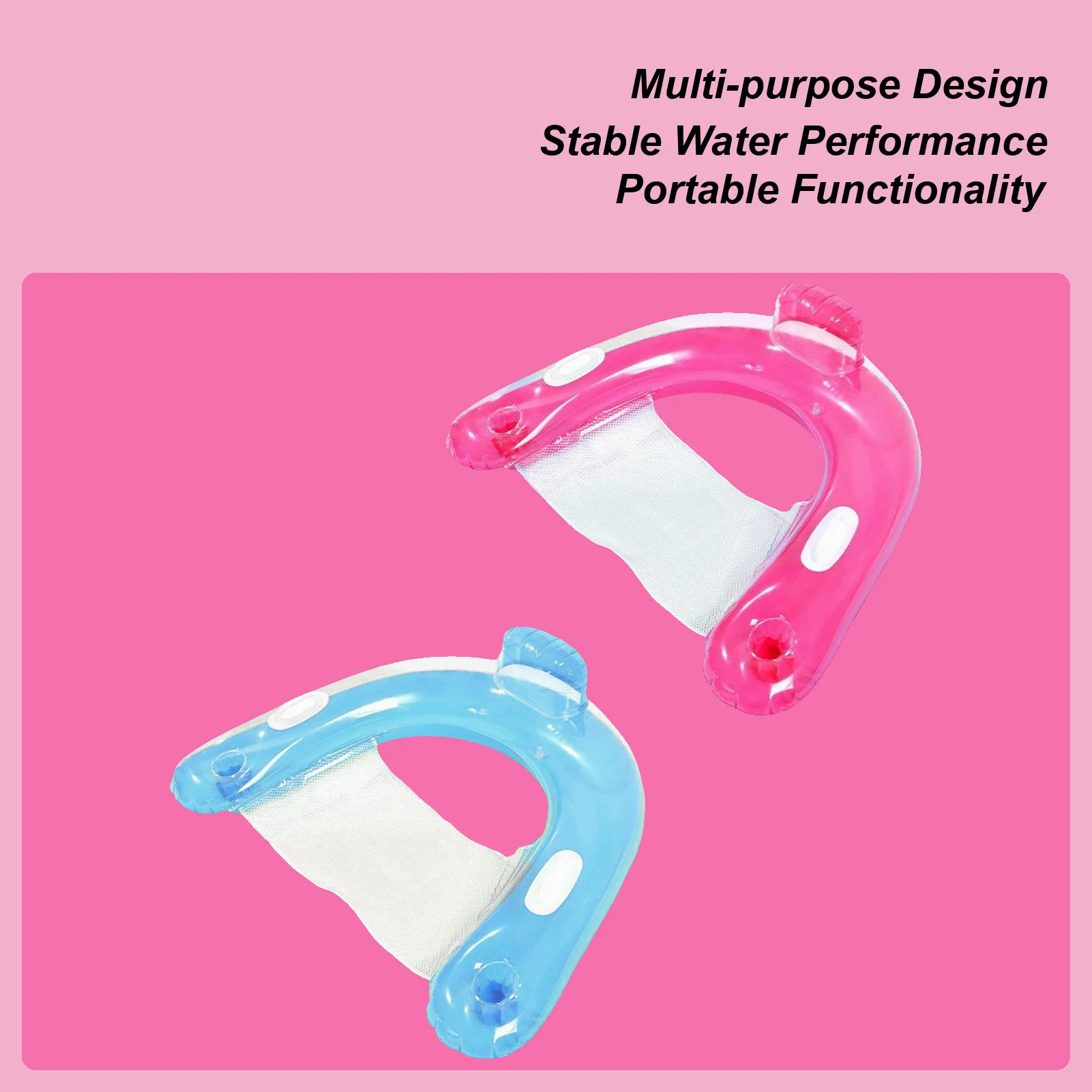 

Pool Float Chair Inflatable Pool Floats for Adults Heavy Duty Swimming Lounger Floating Bed for Relaxation Play Party Vacation