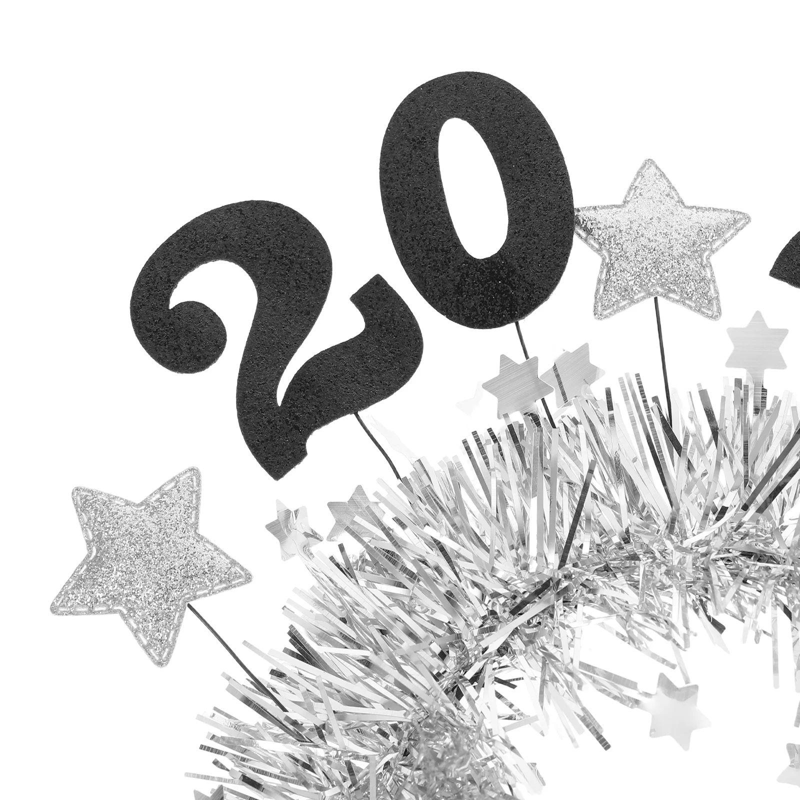 2026 ano novo bandana estrela guirlanda design glitter acessórios de cabelo para festa feminina festival véspera de ano novo tiaras