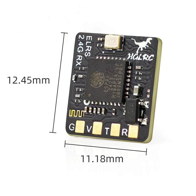 HGLRC ELRS 2.4G RX-T استقبال 500MHZ معدل التحديث ELRS RX لطائرات بدون طيار RC FPV