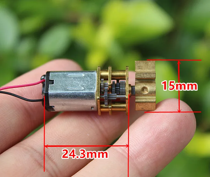 Micro Mini N20 Full Metal Gear Motor With Swing Arm Shaft  For Fingerprint Lock DC 3V-6V 5V 28RPM