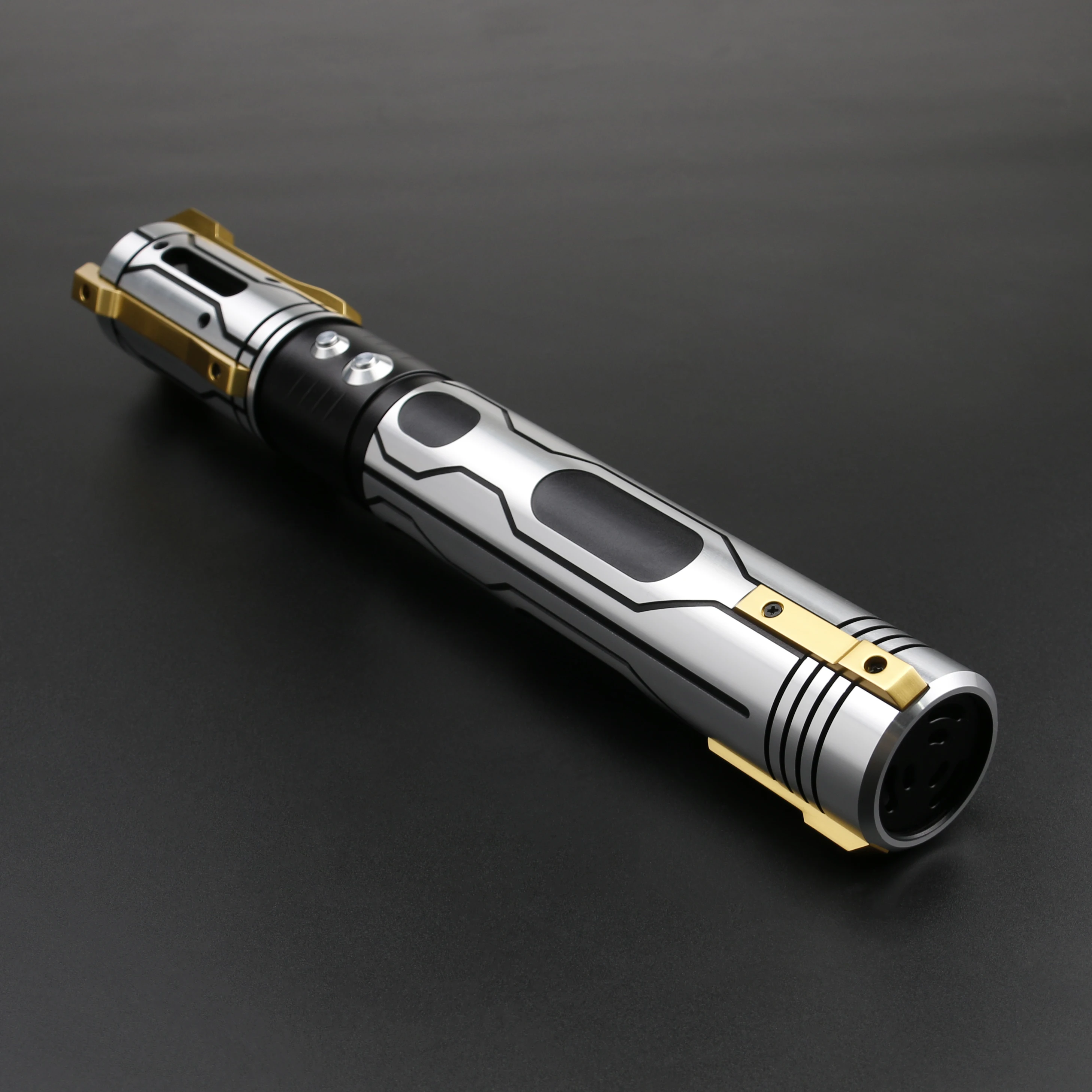 TXQSABER Ghost Heavy Dueling Lightsaber Smooth Swing Metal Hilt SNV4 RGB Light Sword with LED Blade Blaster FOC Force Darp Jedi