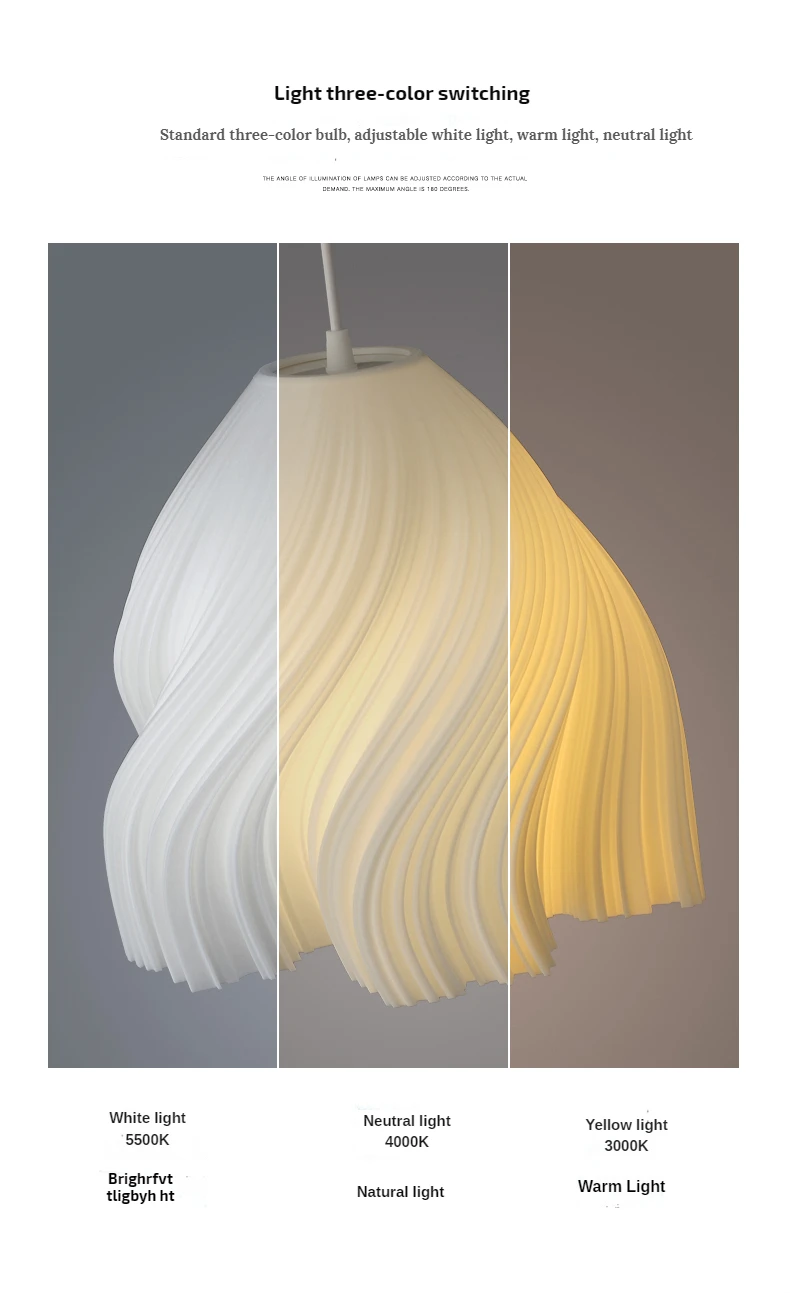 Modern Creative 3D Printing Ceiling Chandelier for living room Bedroom Bedside Restaurant Pendant Lights Dining Table Decor Lamp