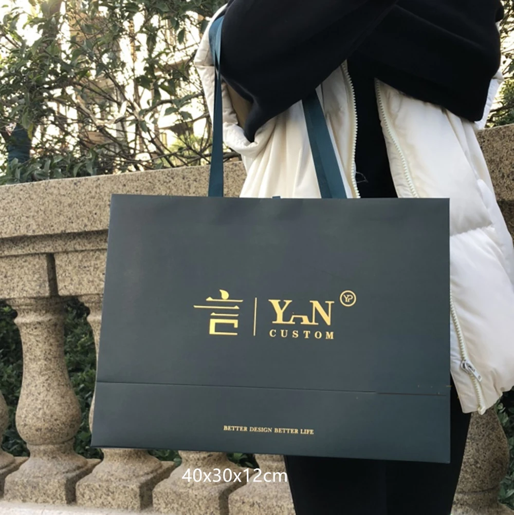 50pcs Custom Logo 50Cm. Large size connection Bags Logo Printing Shopping Bags