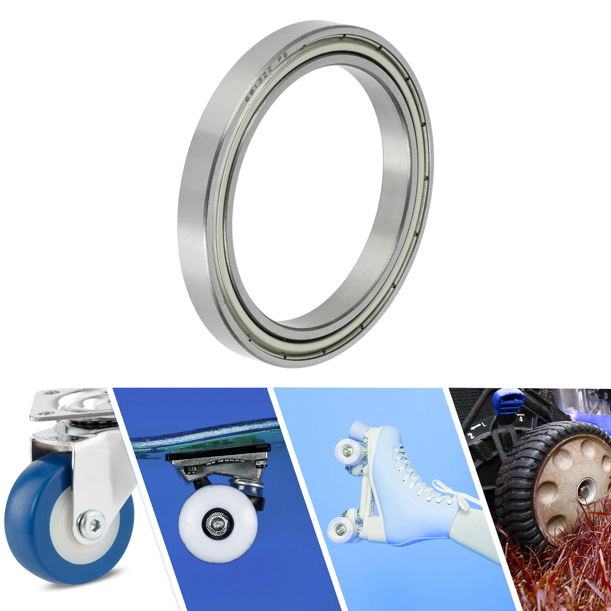 Motoforti 6813ZZ Deep Groove Ball Bearings P6 65x85x10mm Lubricated Bearings Double Metal Seal Scooter Skateboard Wheel