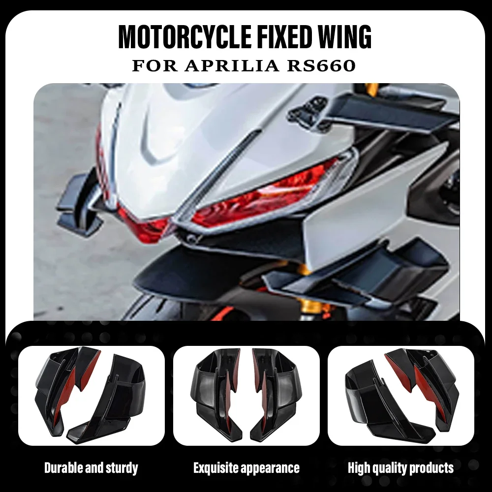 

Aprilia RS660 Motorcycle Aerodynamic Spoiler Kit Front Wing Side Panel Fixed Wing Accessory For Enhanced Performance