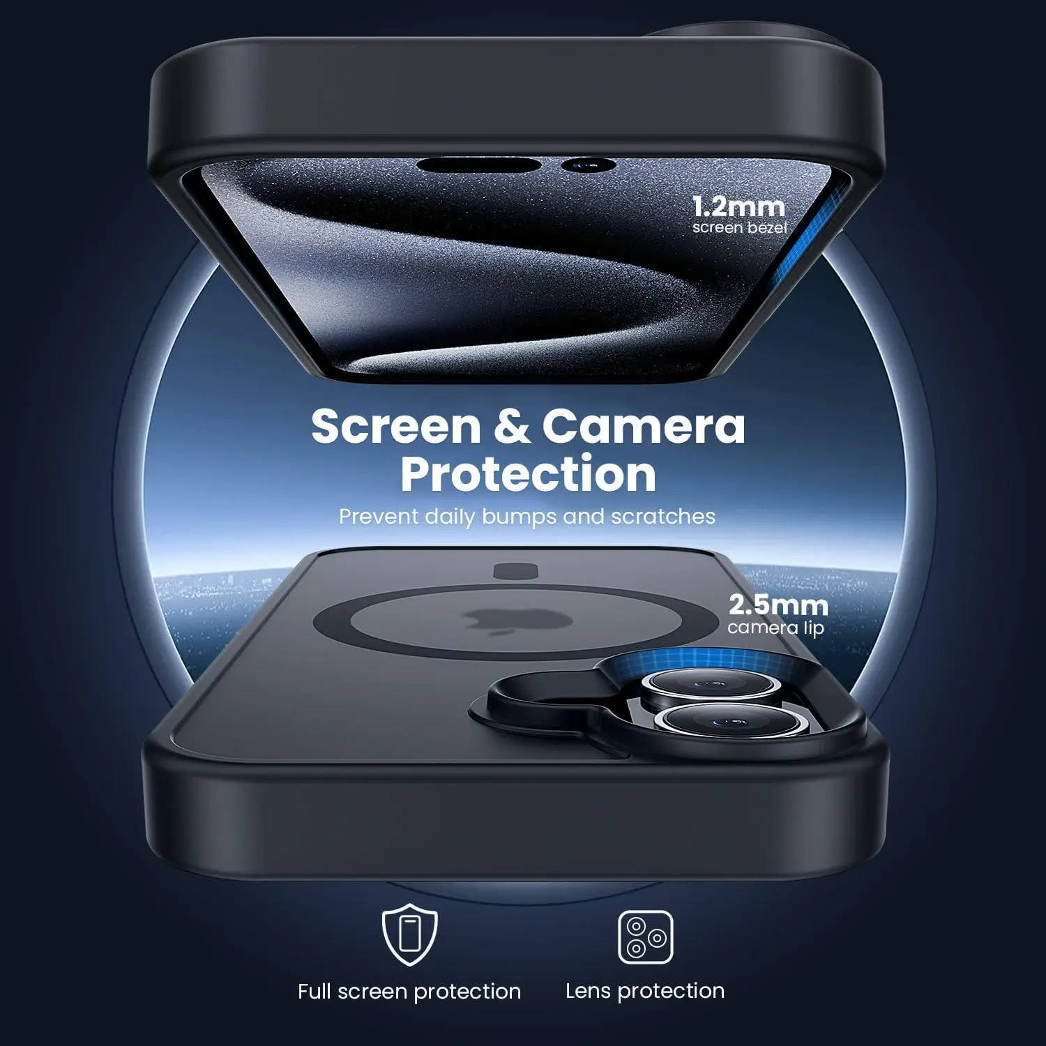 Matte Black Case For Magsafe Mag Safe iPhone 17 Air 16 Pro Max 15 Plus 14 13 Mini 12 11 SE 2022 2020 8 Phone Cover Accessories - náhled 2