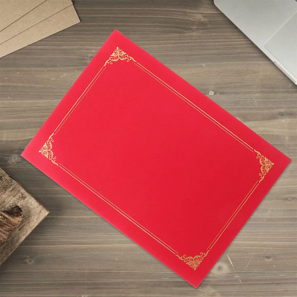 

5pcs Certificate Covers Diploma Holders Paper Protective Covers For Awards Diplomas Certificates Graduation Marriage Documents