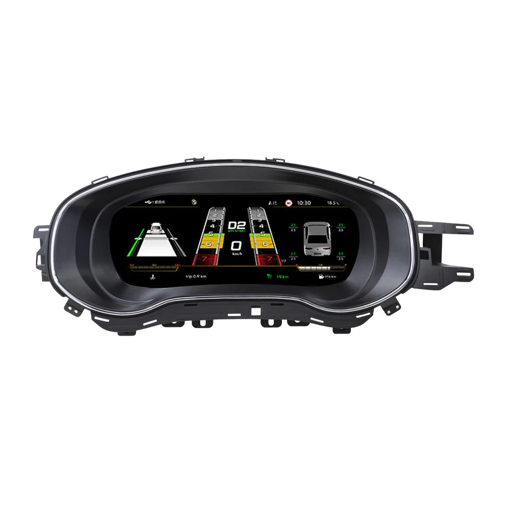 Panel Dasbor Digital Mobil 10,25 Inci VW Jetta IPS LCD Instrumen Cluster Elektronik Layar Speedometer
