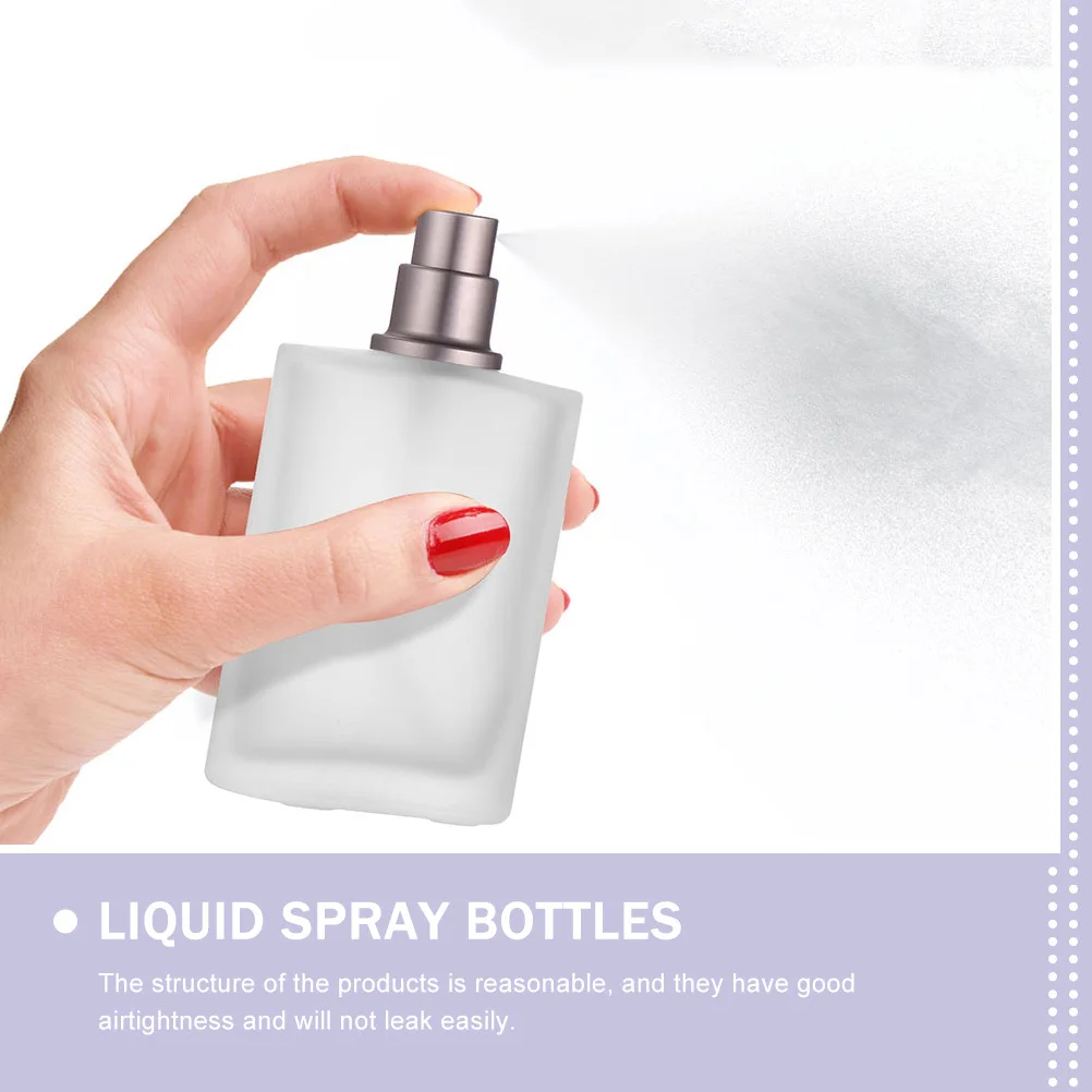 

2Pcs Frosted Glass Sub Containers Leakproof Spray Bottles Travel Cosmetics Refillable Perfume Bottles Cosmetics Bottle