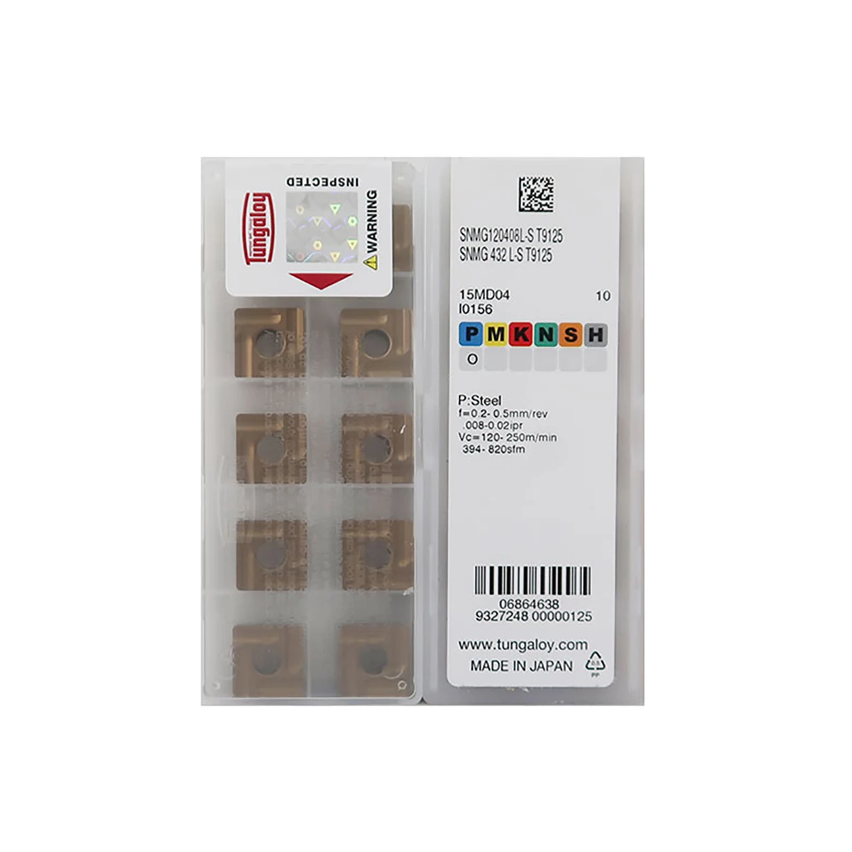 Original SNMG Medium-Roughing Carbide Turning Inserts/SNMG120412 TS NS530/SNMG120408 TM T9125/SNMG120404 TS NS9530