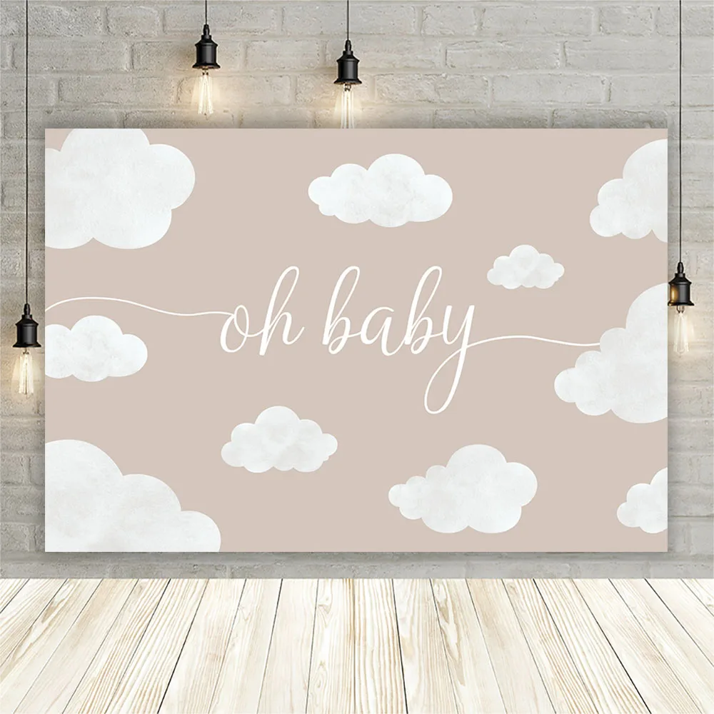 Sfondo cielo nuvola Festa di compleanno Decorazione personalizzata per sfondi per doccia per neonati