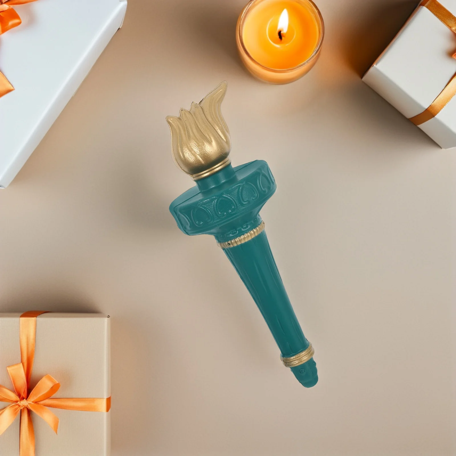 

Реквизит для ролевых игр, факел для косплея на Хэллоуин, 4 июля, статуя Свободы, аксессуар для костюма, портативный аксессуар для вечеринки с искусственным пламенем