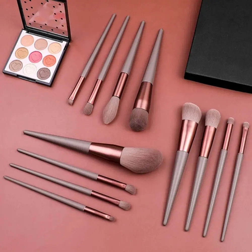 13Pcs Soft Hair Makeup Brushes Set with Storage Bag Eyeshadow Foundation Blush Powder Blending Make Up Beauty Tools 5 Colors