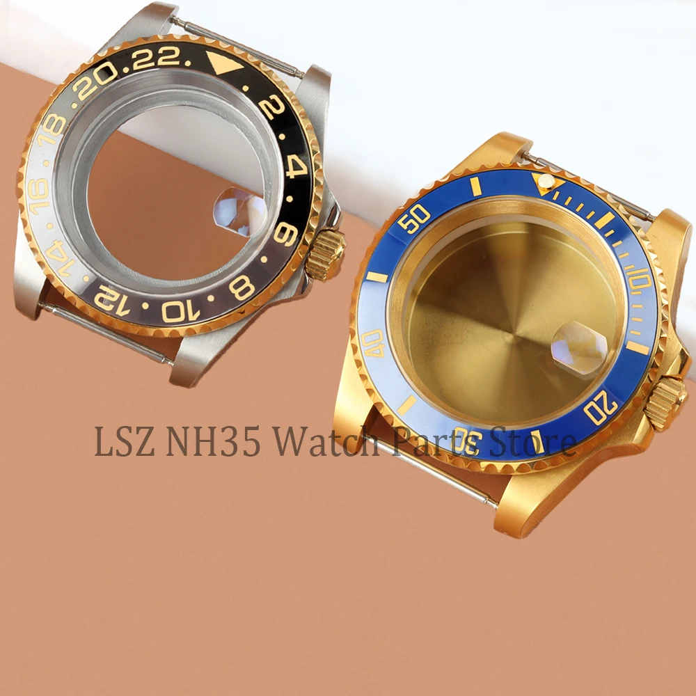 

40mm NH35 High Quality Watch Case Water Resistant Fit Yacht-master GMT Submariner NH34 NH35 NH36 NH38 Movement 28.5mm Dial Part