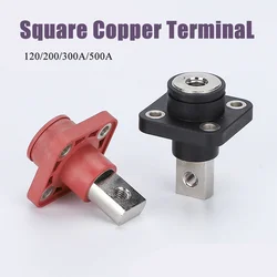 500A ทองแดงแบตเตอรี่ลิเธียม Energy Storage Terminal Connector 120/200/300A Square Wall Penetrating ประเภทสกรูเทอร์มินัลบล็อก