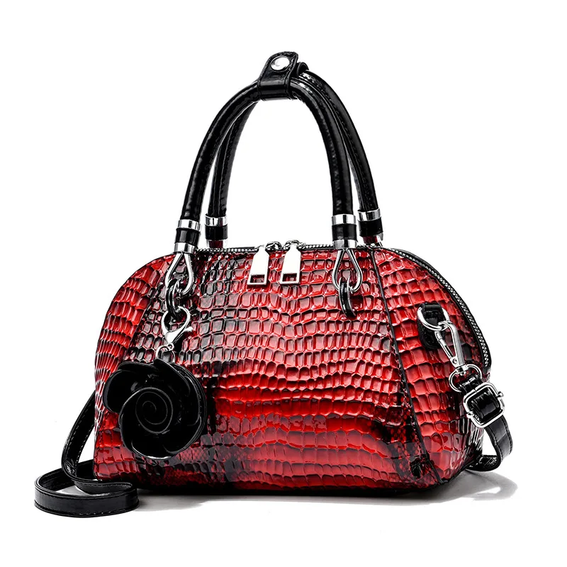 Leisure Crocodile Pattern Shell Bag Women\'s 2022 New Fashion Handbag Large Capacity Shoulder Messenger Bag