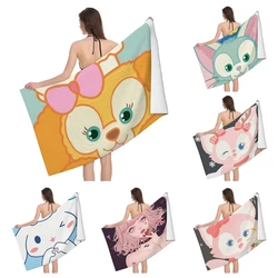 Home bath towels for the body towels Anime style bathroom quick drying microfiber beach towel man and women large sports towel