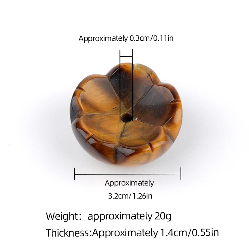 QIMOSHI 32 مللي متر عين النمر زهرة حامل البخور للعصي قلادة الموقد الرماد الماسك لليوجا التأمل ديكور المنزل #4