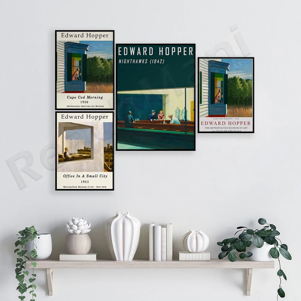 Edward Hopper Exhibition Poster, Cape Cod Morning, Edward Hopper Print, Wall Art Decor, American Realism, Classic Art, Gift,