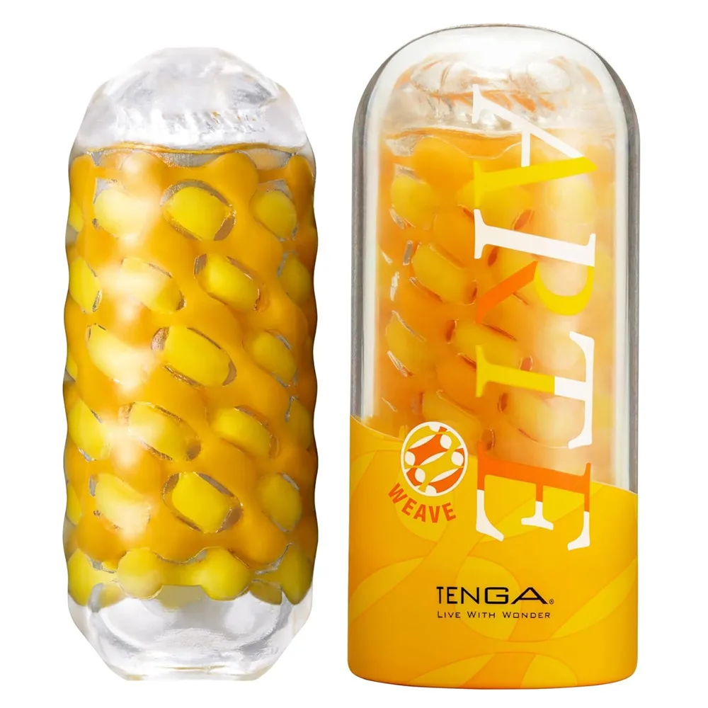 TENGA ARTE Weave  Reusable Male Masturbator with Soft, Springy Enveloping Sensations for Pleasurable Sensations