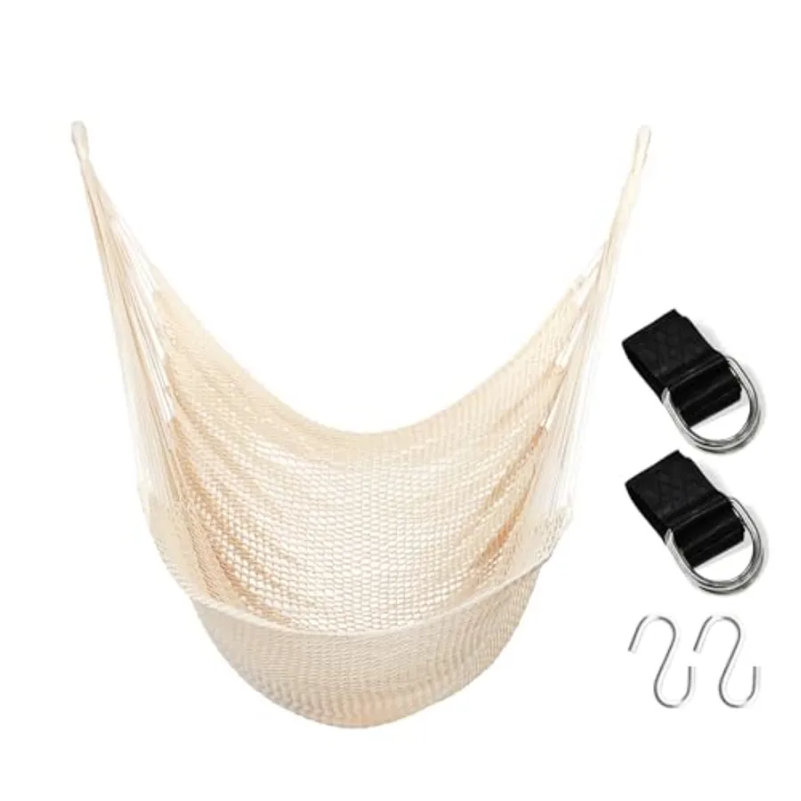 

Large Hammock Chair with Hanging Hardware Caribbean Hammock Hanging Rope Swing Chair No Spreader Bar XL Hammock Chair Outdoor I