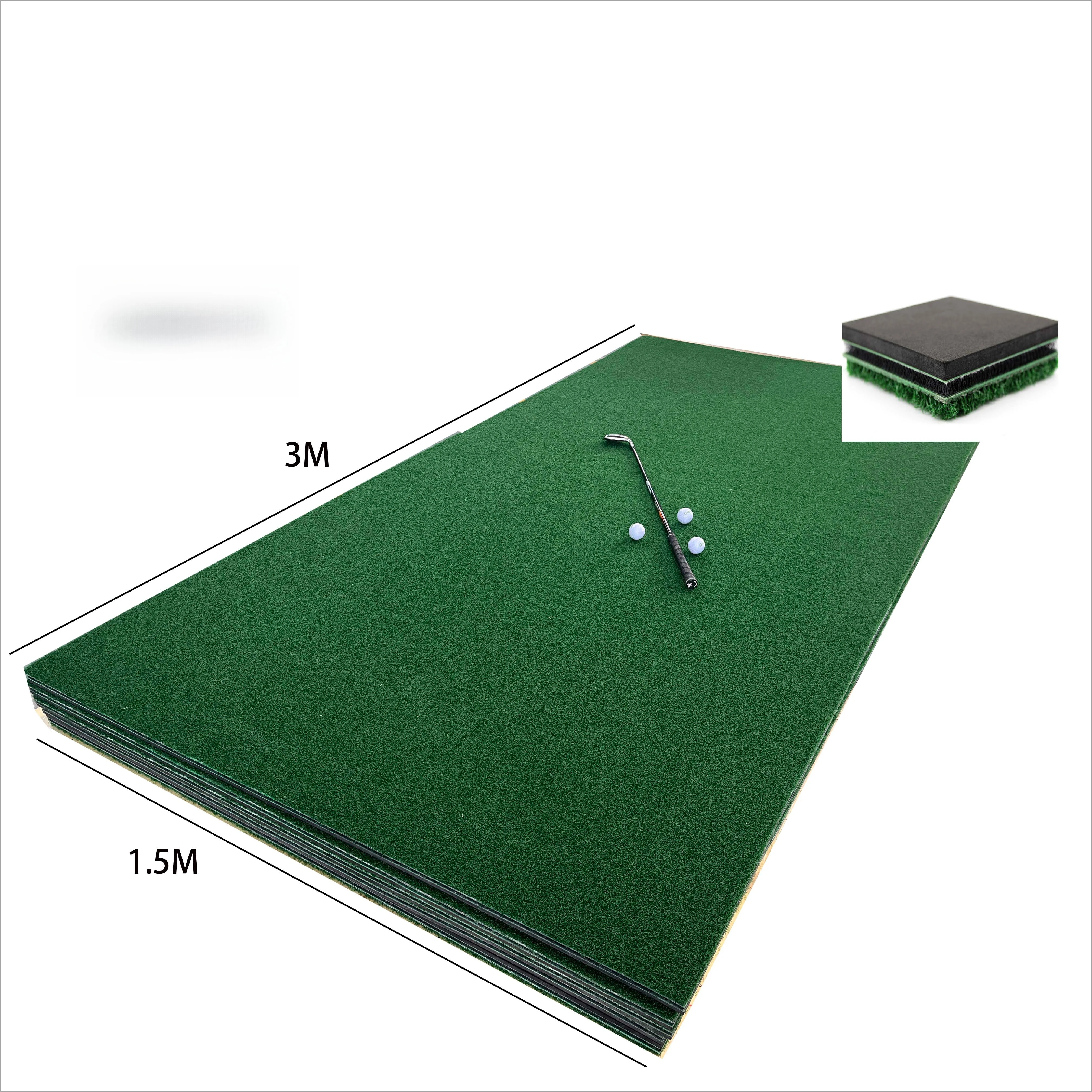 

Waterproof Winter Golf Mats with Foam Balls Complete 3D Air Flex Driving Range Mat Golf Swing Hitting Mat Kit