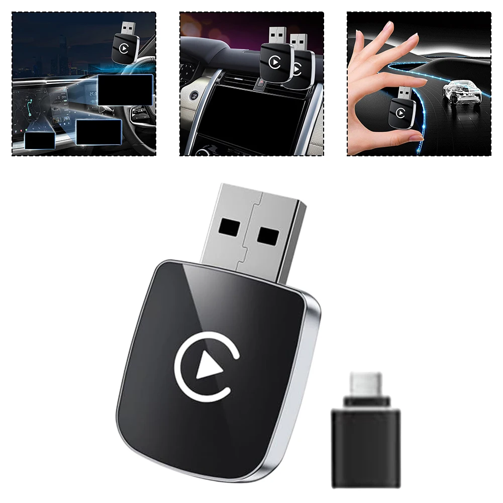 For Carplay Wireless Adapter Box Designed for Use with Vehicles That Have Built-in Wired For Carplay Capability Only