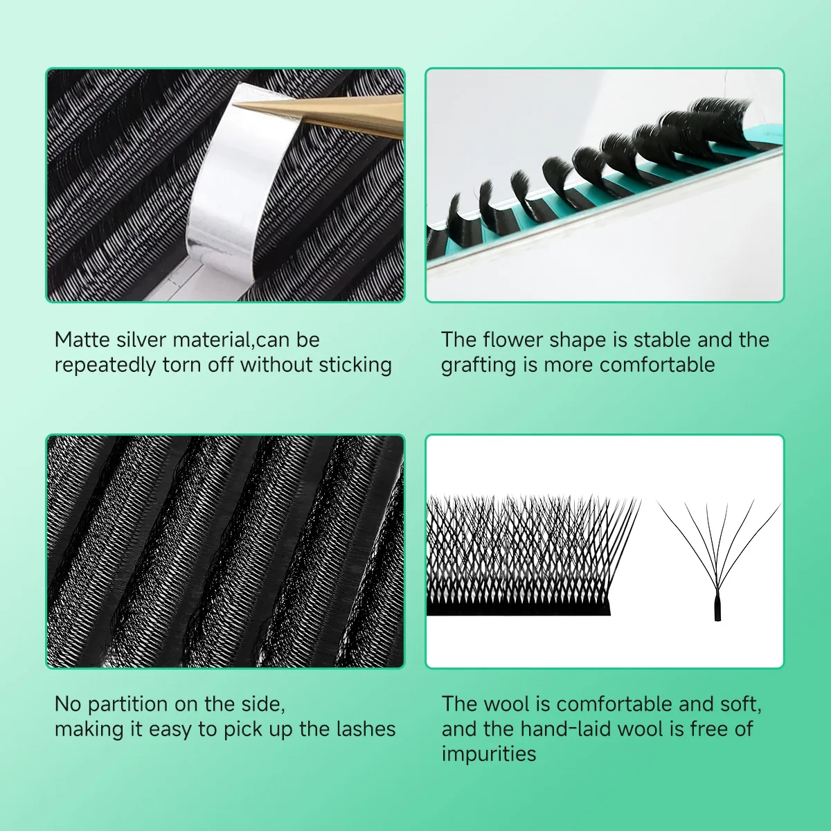 Extensions de cils en forme de 6DW, boucles, ventilateurs de Volume préfabriqués, Extensions de faux cils individuels, outils de maquillage, fournisseur