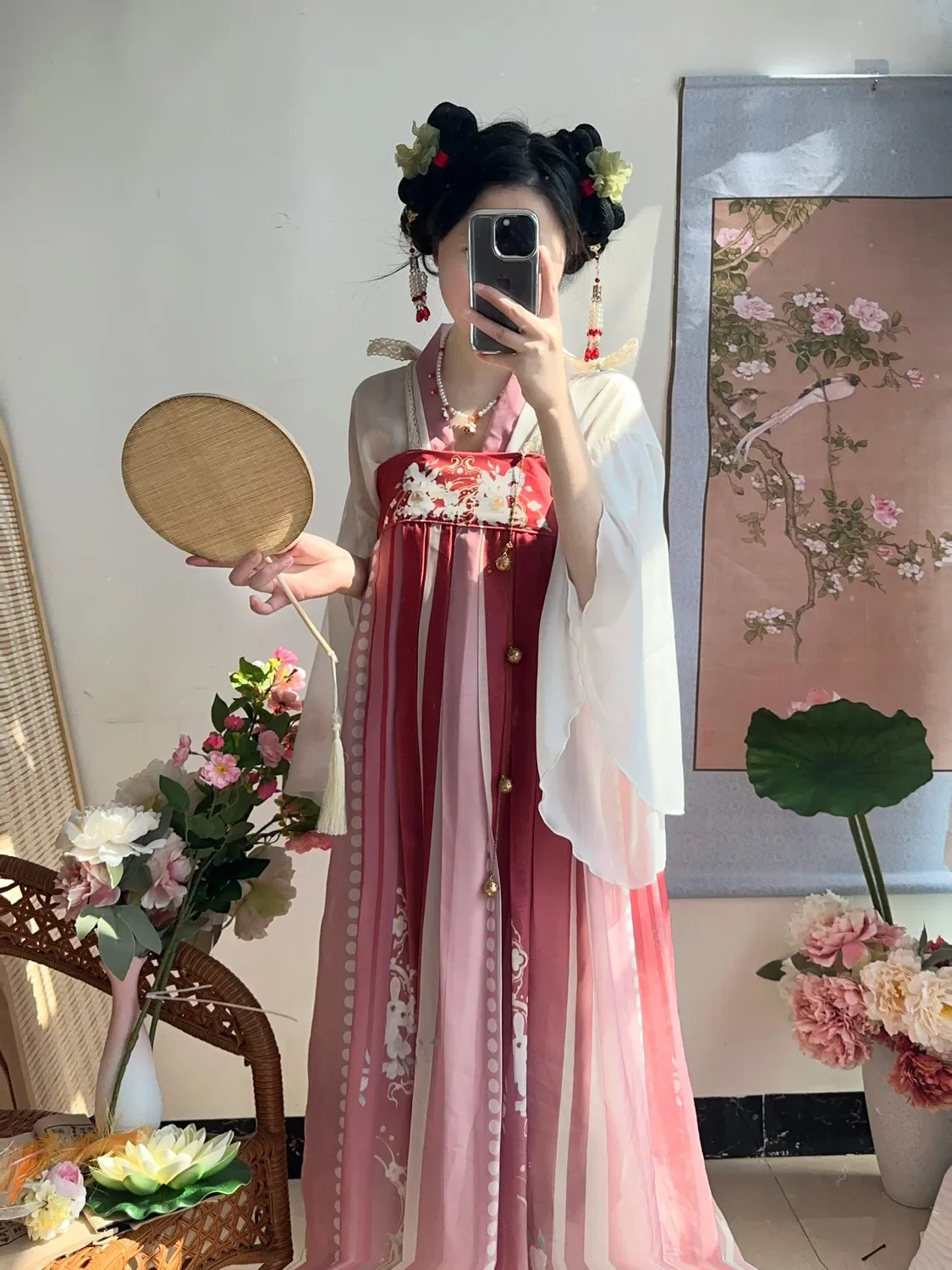 Antiche donne cinesi tradizionali eleganti abiti Hanfu fata ricamo palcoscenico danza popolare Costume Retro Song Dynasty