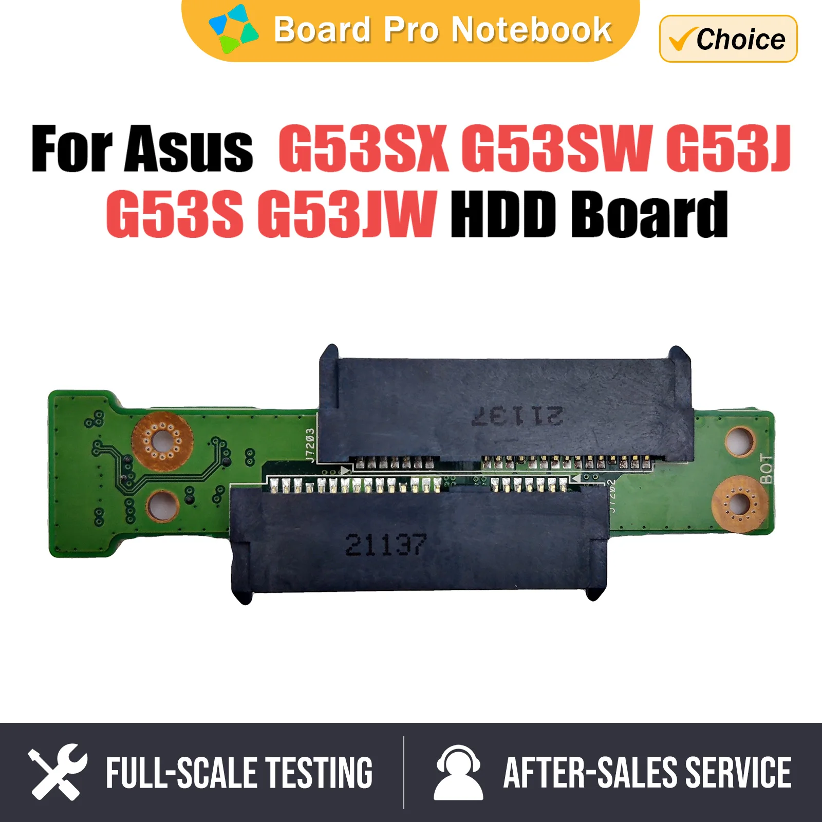 

Original For ASUS G53SX G53SW G53J G53S G53JW HDD Board REV 2.0 tested good Fast Ship