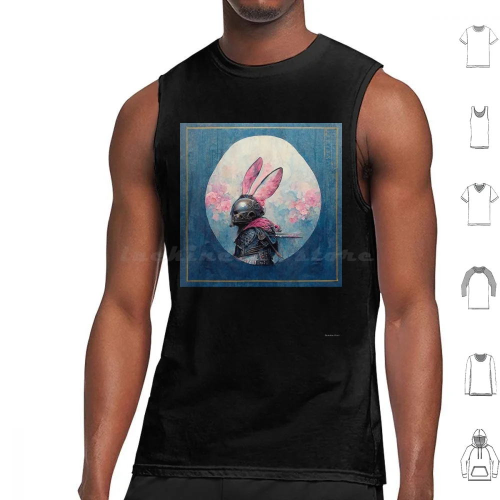 Rabbit Tank Tops Print Cotton Rabbit Rabbit Medieval Art Medieval Art Redwall