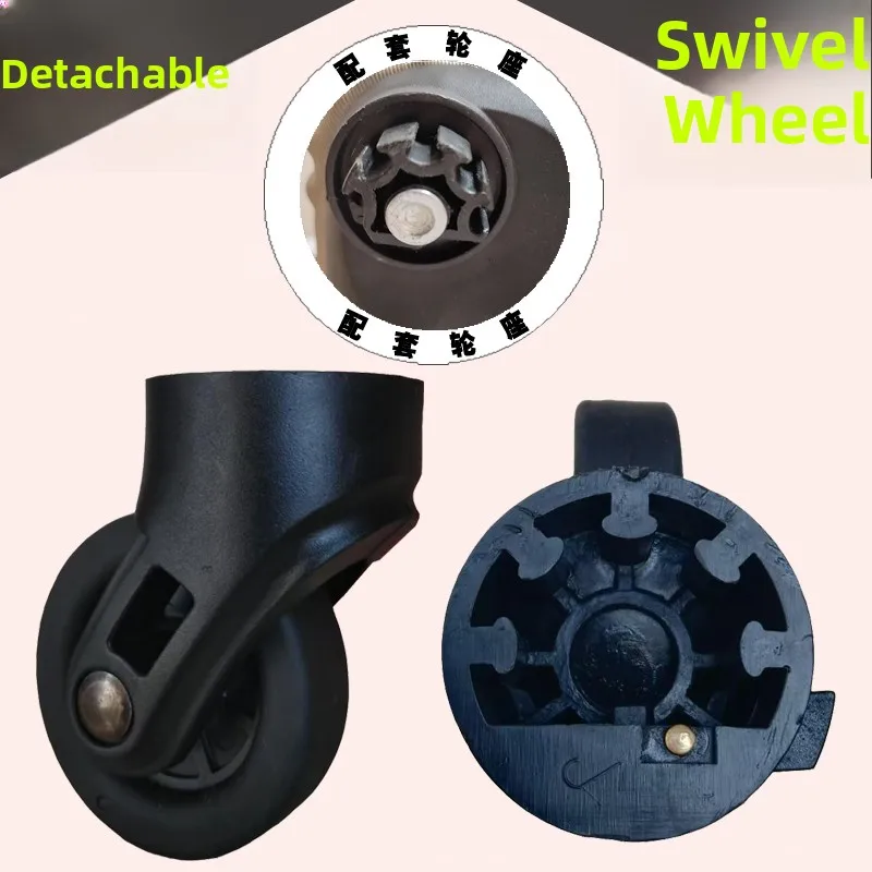 Universal Wheel Luggage Cart Travel Suitcase Wheel Tool Box Wheel Caster Bag Wheel Removal Wheel 022 Travel Luggage Accessories