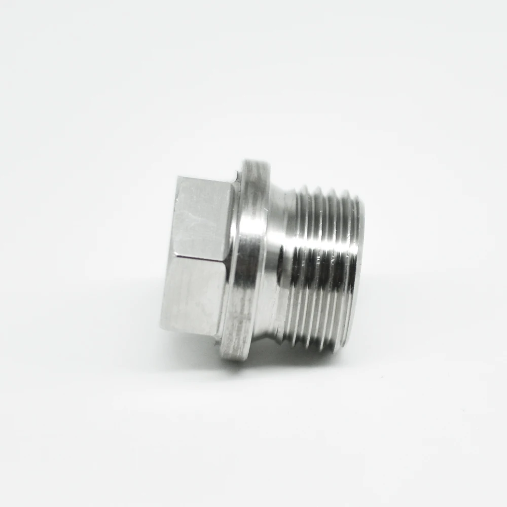 M8 M10 M12 M14 M16 M18 M20 M22 M24 M27 M30 Metric Male Thread 304 Stainless Steel Hex Head End Cap Plug Pipe Fitting Connector