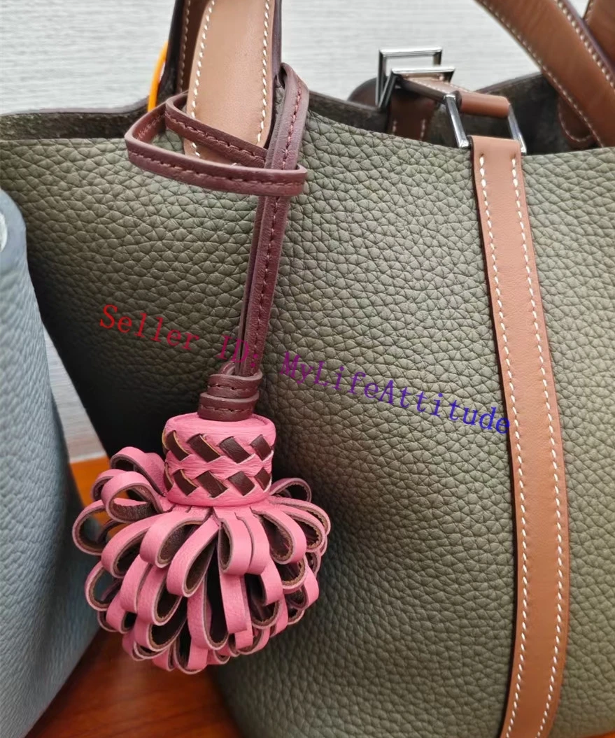 

Lambskin Leather Trick Bag Charm Handbag Pendant Hanging Ornament For Backpack Car Purse Keychain Keyring