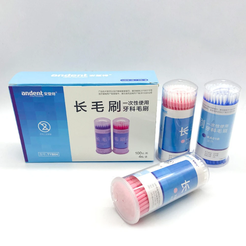 

400pcs Disposable Micro Applicator Eyelash Extension Brush Stick Dental Use Dental Consumables Dentist Tools
