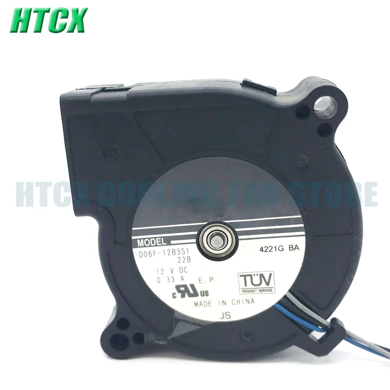 New D06F-12B3S1 6025 12V 0.33A 6cm Projector Turbine Blower Cooling Fan