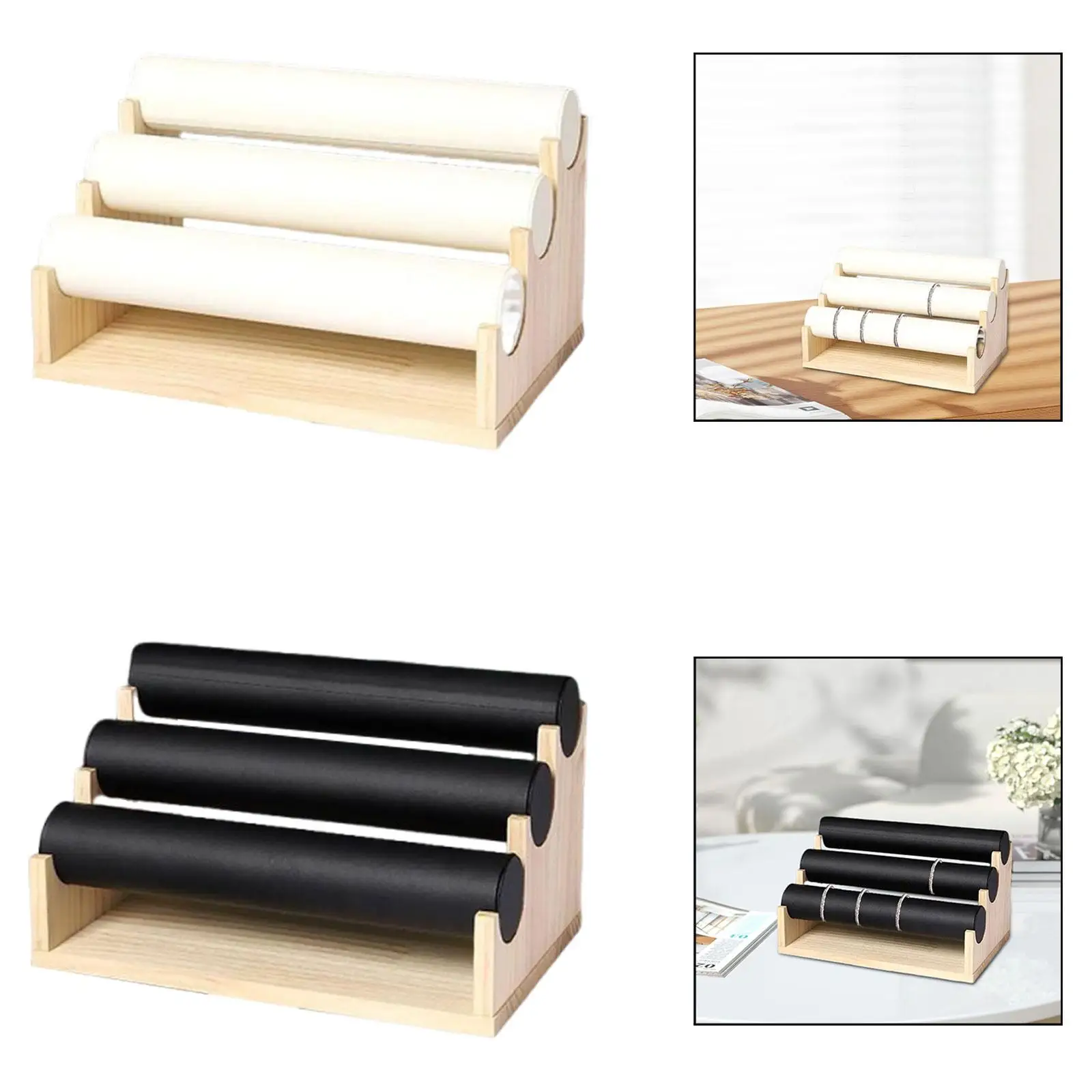 

Bracelet Display Stand 3 Tiers Removable Watch Holder Practical Bangle Holder for Shop Window Countertop Selling Bedroom Cabinet