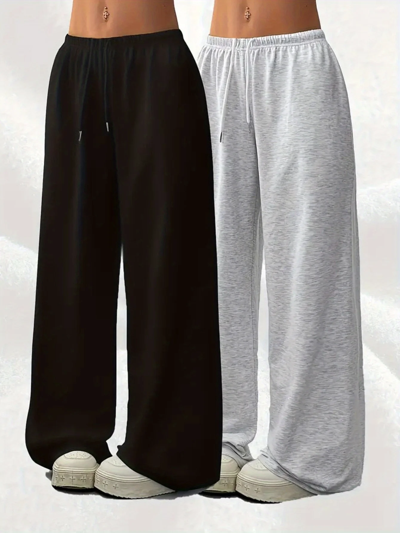 European and American Style Men's Fashionable Versatile Casual Sports Pants with Winter Fleece Warm Straight Leg Pants