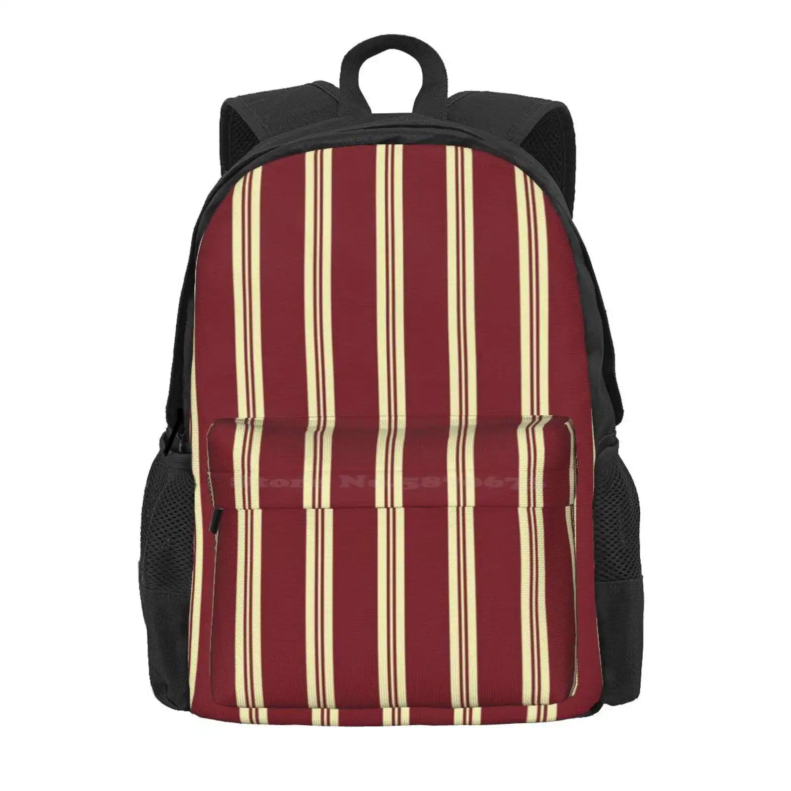 Regency Burgundy Stripes Hot Sale Schoolbag Backpack Fashion Bags Stripe Burgundy Red Regency