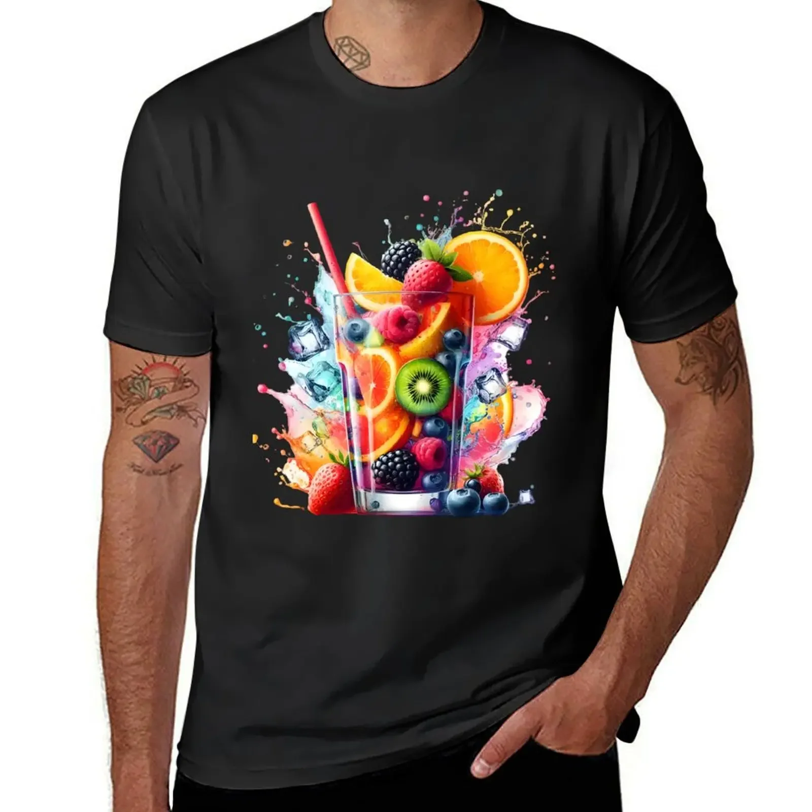 Fruits, Smoothie, Mixed Fruit Juice, Lime Juice T-Shirt cute clothes blanks mens clothing