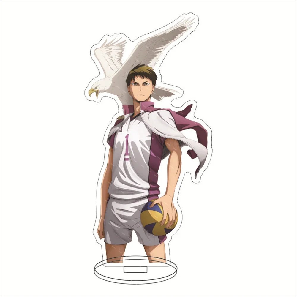 

Hot Anime volleyball Young person HD Acrylic Keychain Stand Kageyama Tobio Volleyball Boys Figures Characters Desktop Standing
