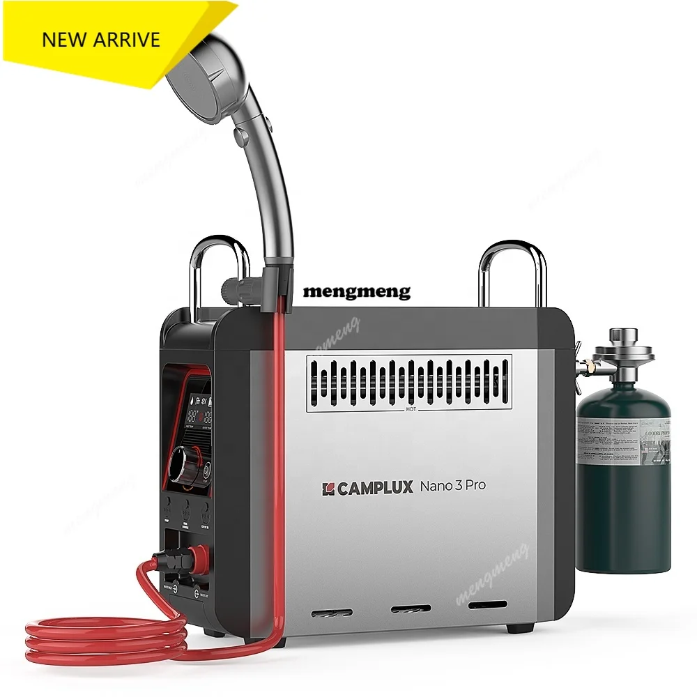 3 Pro Battery Powered Portable Water Heater On Demand Propane Camping Shower On Ground Camp Shower Pump