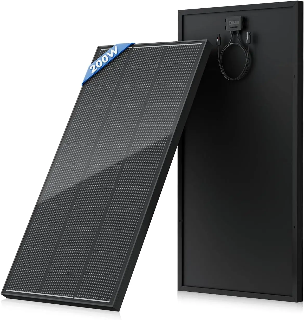 

200 Watt Solar Panel 18BB, 25% High Efficiency, N-Type 12V 200W Solar Panel, Monocrystalline PV Modules, for Rooftop, RV, Farm,