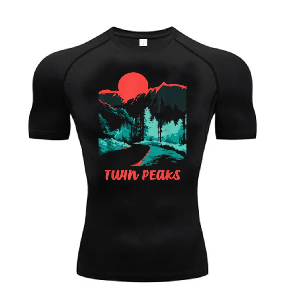 Twin Peaks tshirt Tracksuit Gym Fitness y2k alternative  kawaii graphic dollette japan meme vintage
