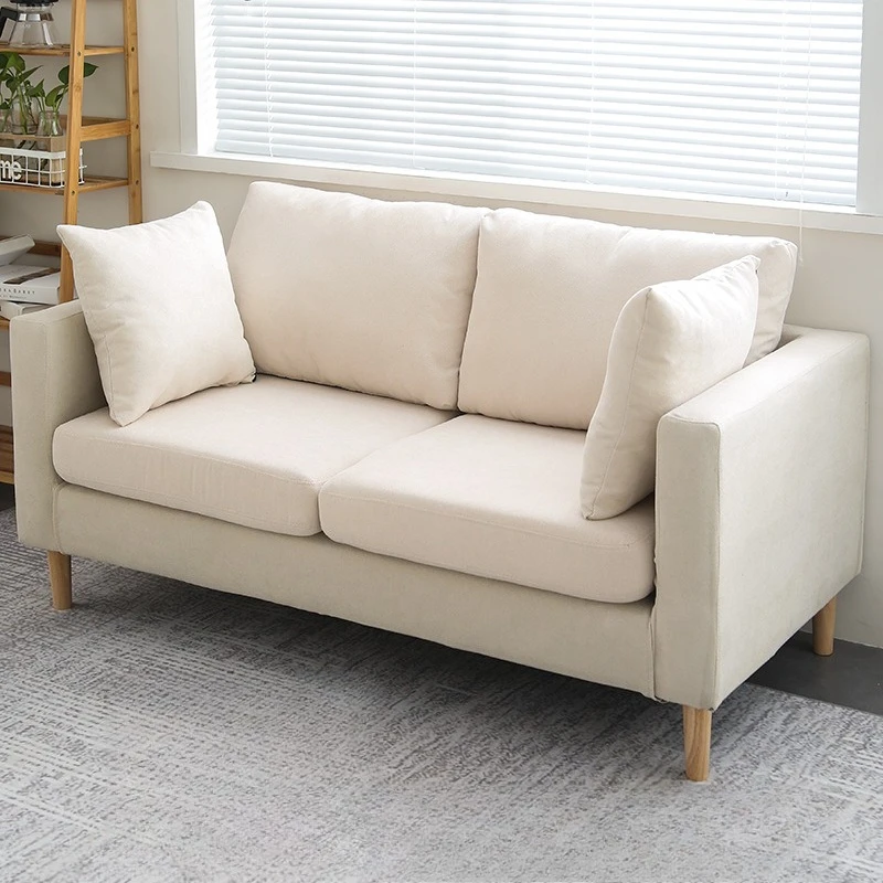 

Fabric sofa Modern simple small apartment Living room Rental room Apartment bedroom Double triple lazy small sofa