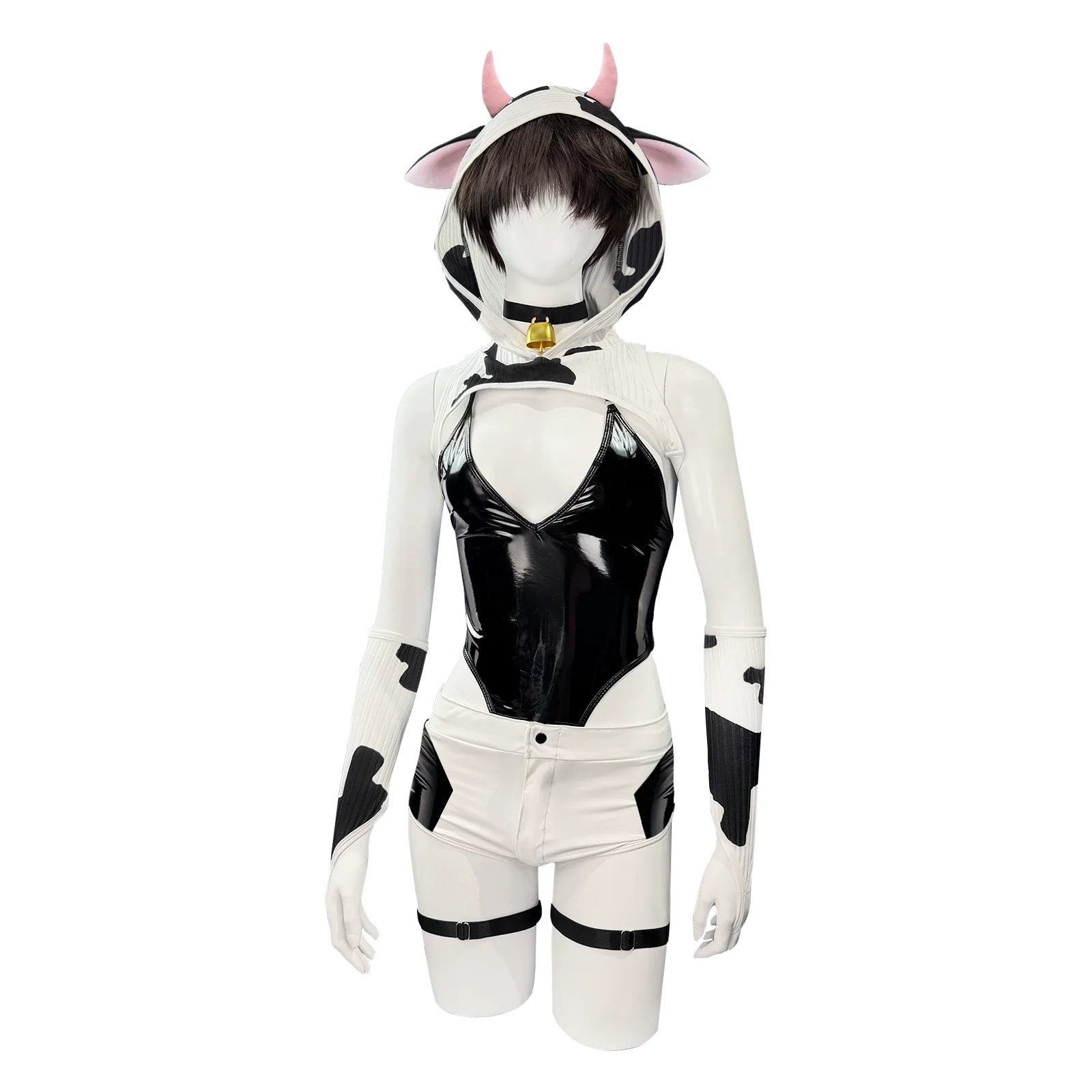 

Cosplay costume Cow Bodysuit (7-Piece Set） suit tights comic anime suit Halloween carnival party men's cosplay suit